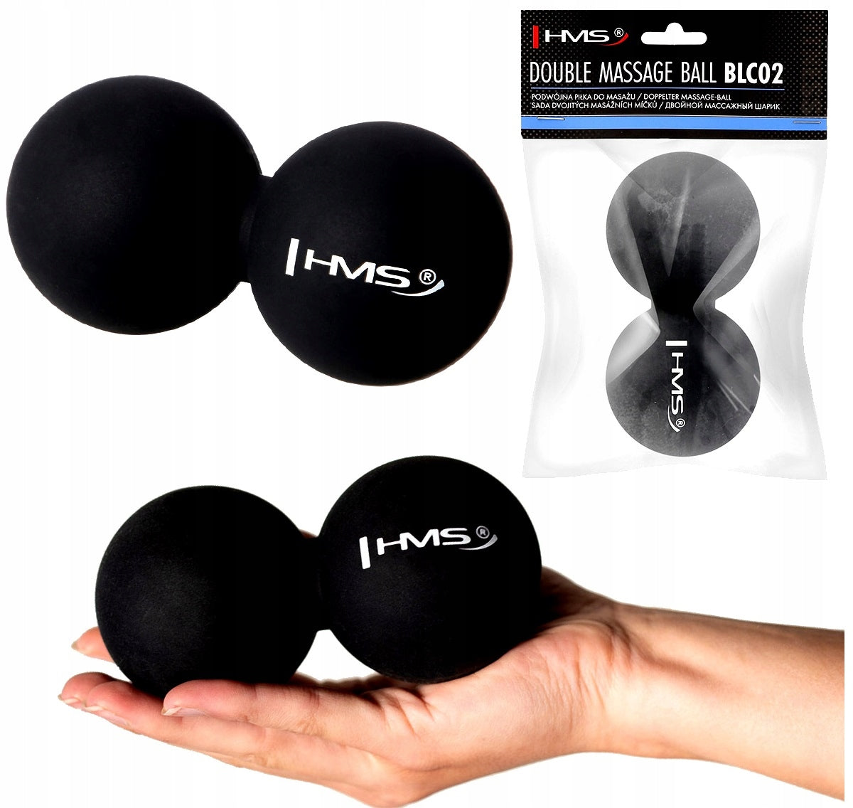 Roller Double Massage Ball Lacrosse Crossfit Silicone HMS Ball
