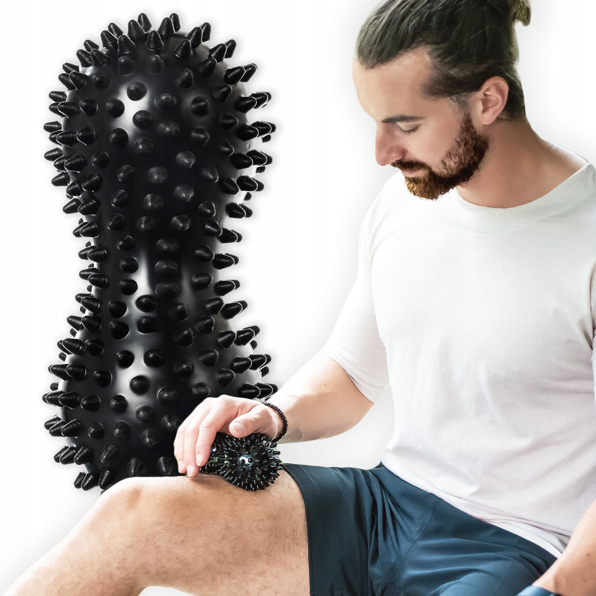 Roller Duoball With Protrusions Double Sensory Massage Ball DrFit