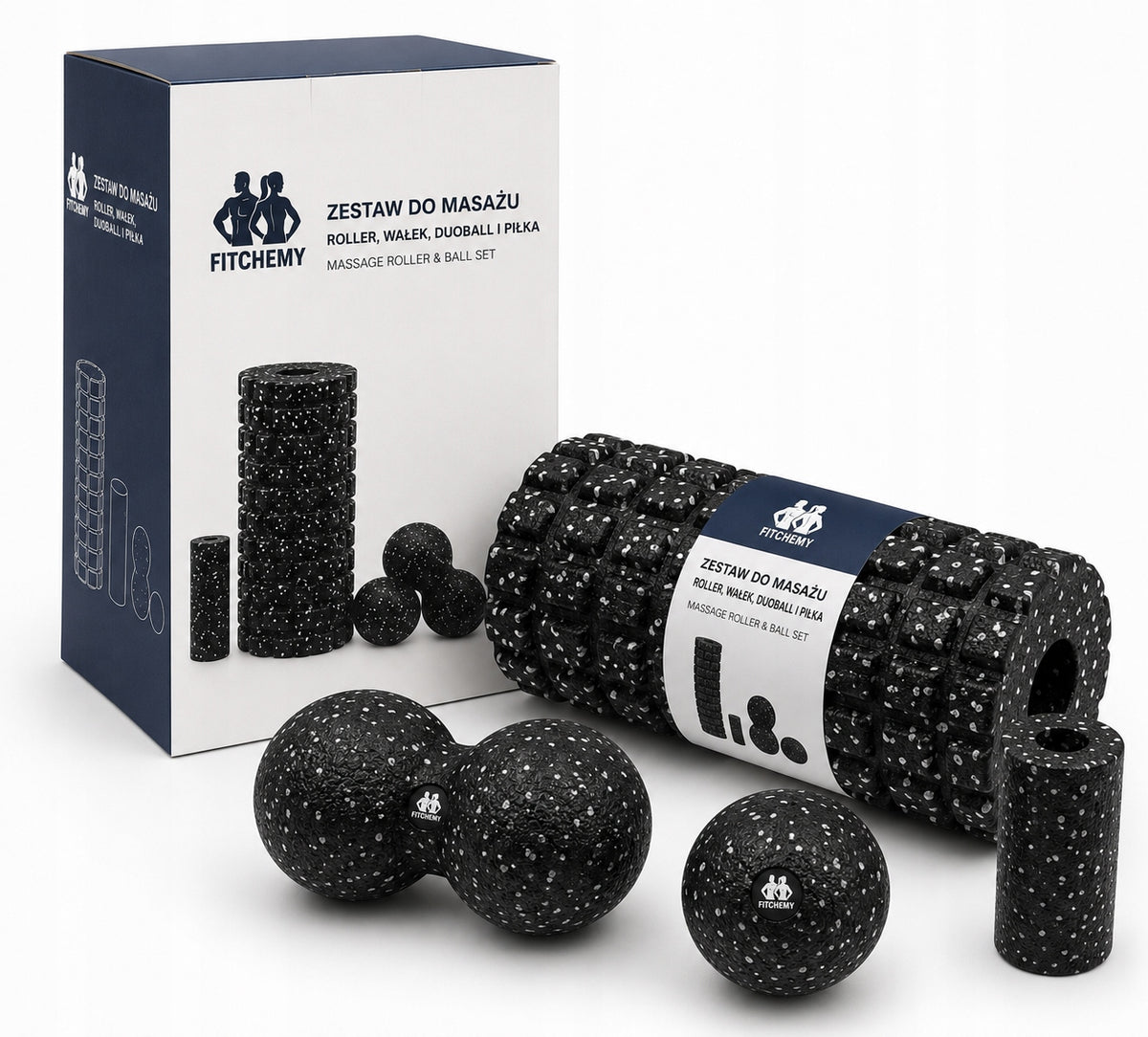 Roller for Massage and Muscle Exercise Duoball Ball Set Physiotherapy