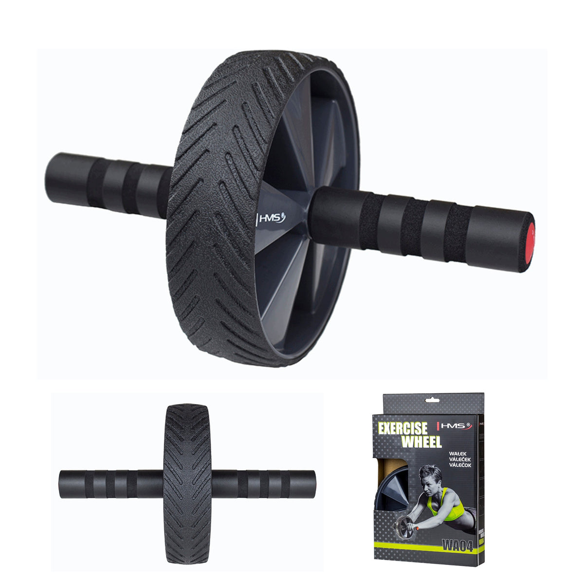 Roller for core stability exercise gymnastic wheel HMS