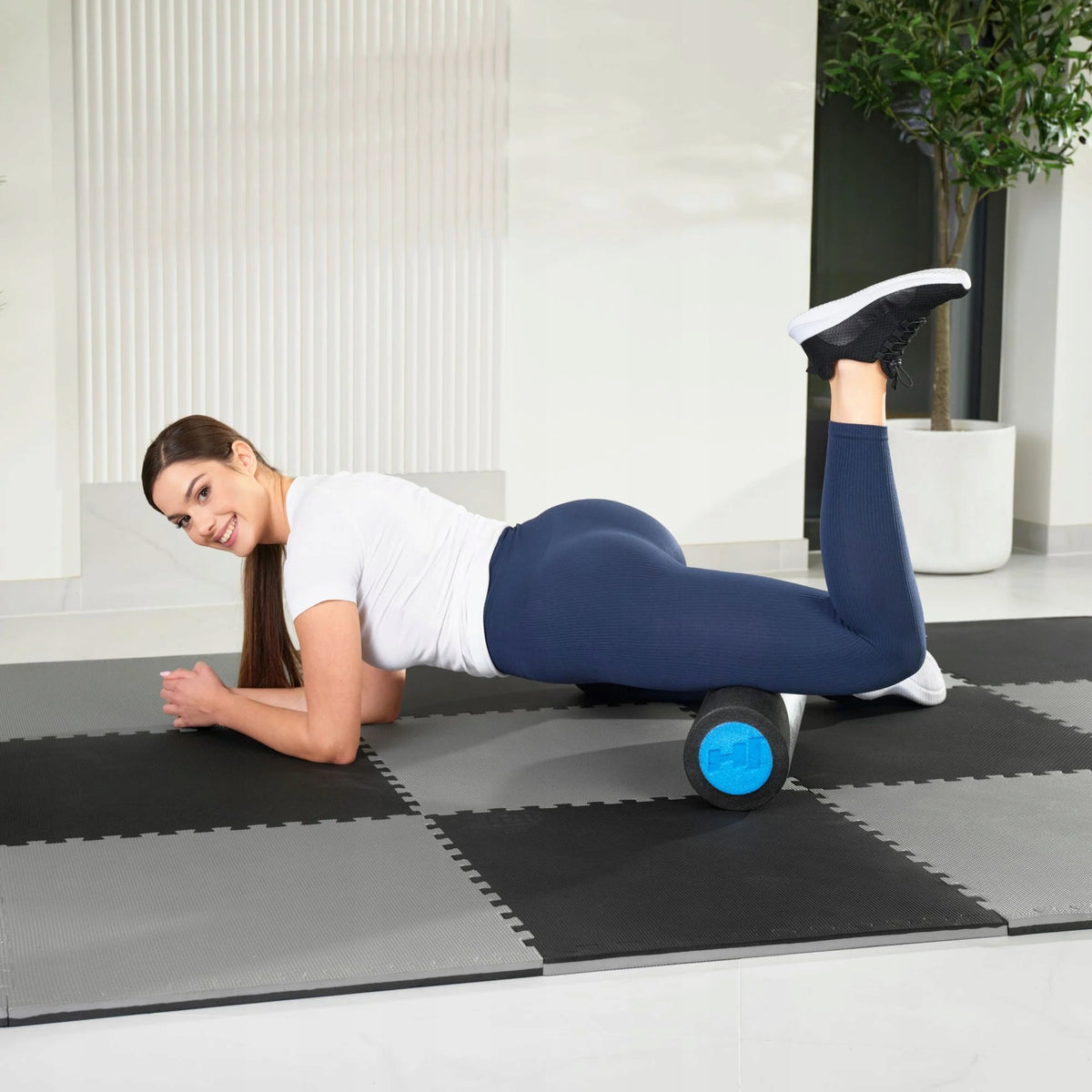 Roller for massaging spine 45cm for exercise regeneration EPE medium hard Packaging status original