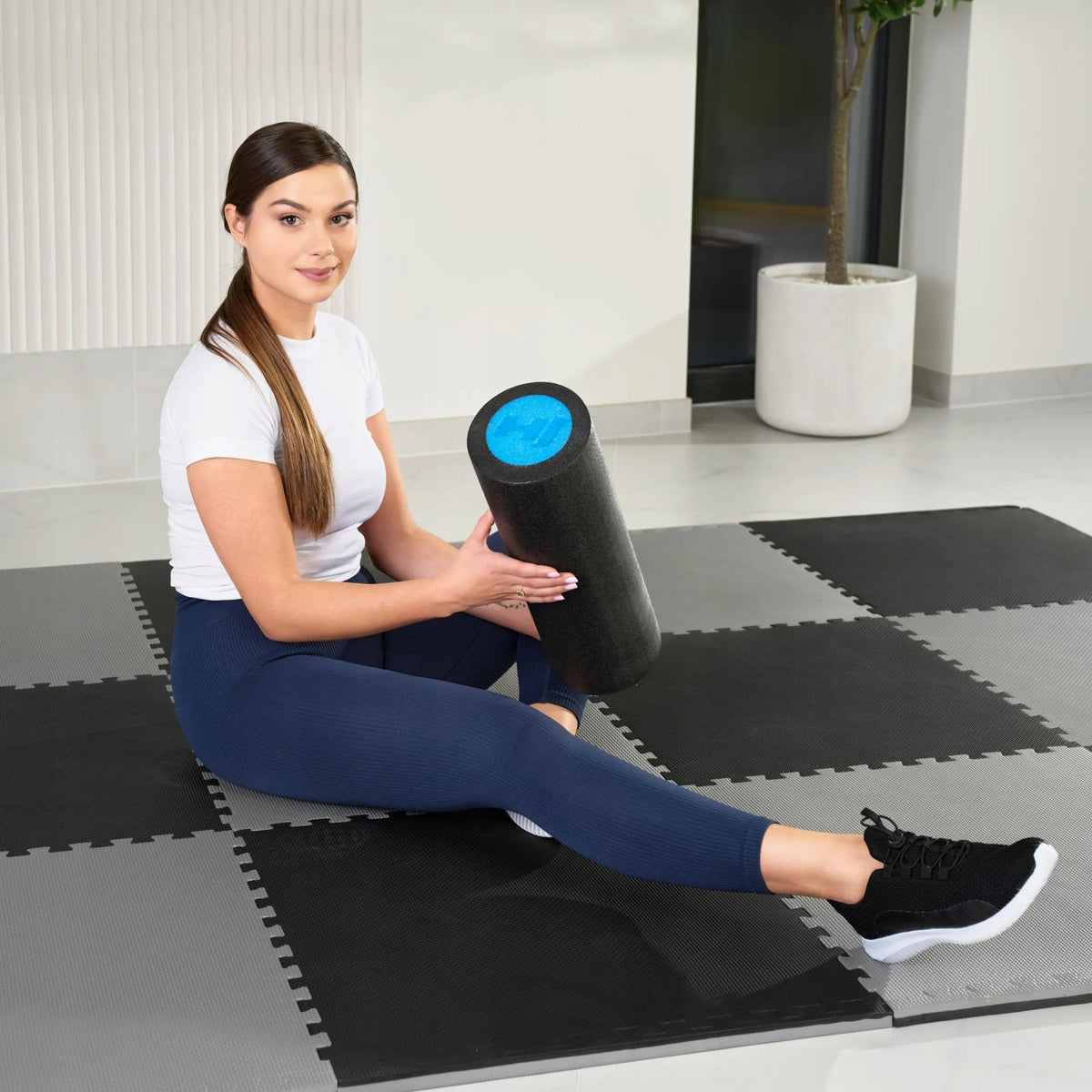 Roller for massaging spine 45cm for exercise regeneration EPE medium hard