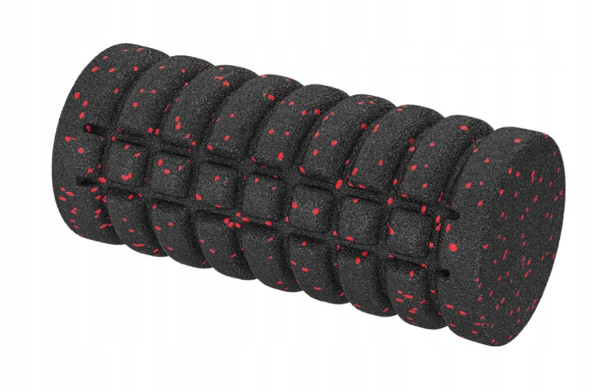 Roller with projections Crivit 33 cm x 14 cm black, red