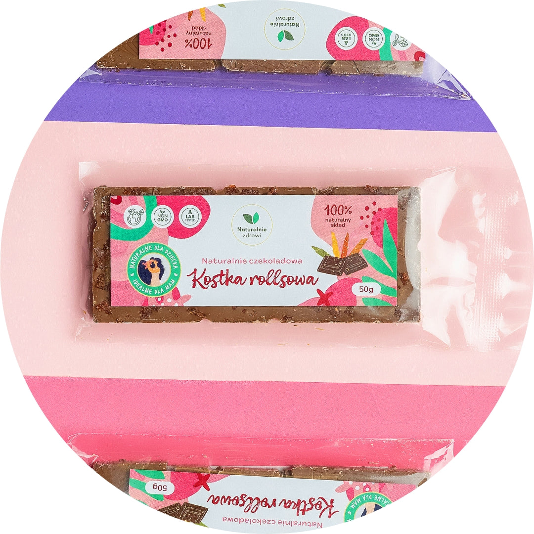 Rollshop cube chocolate without sugar Rolls sprinkles 50g sweet snack