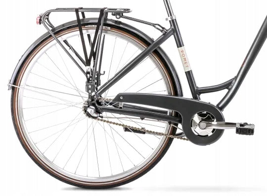 Miesto dviratis Romet Art Deco Classic 28" Alu 2022, pilkas