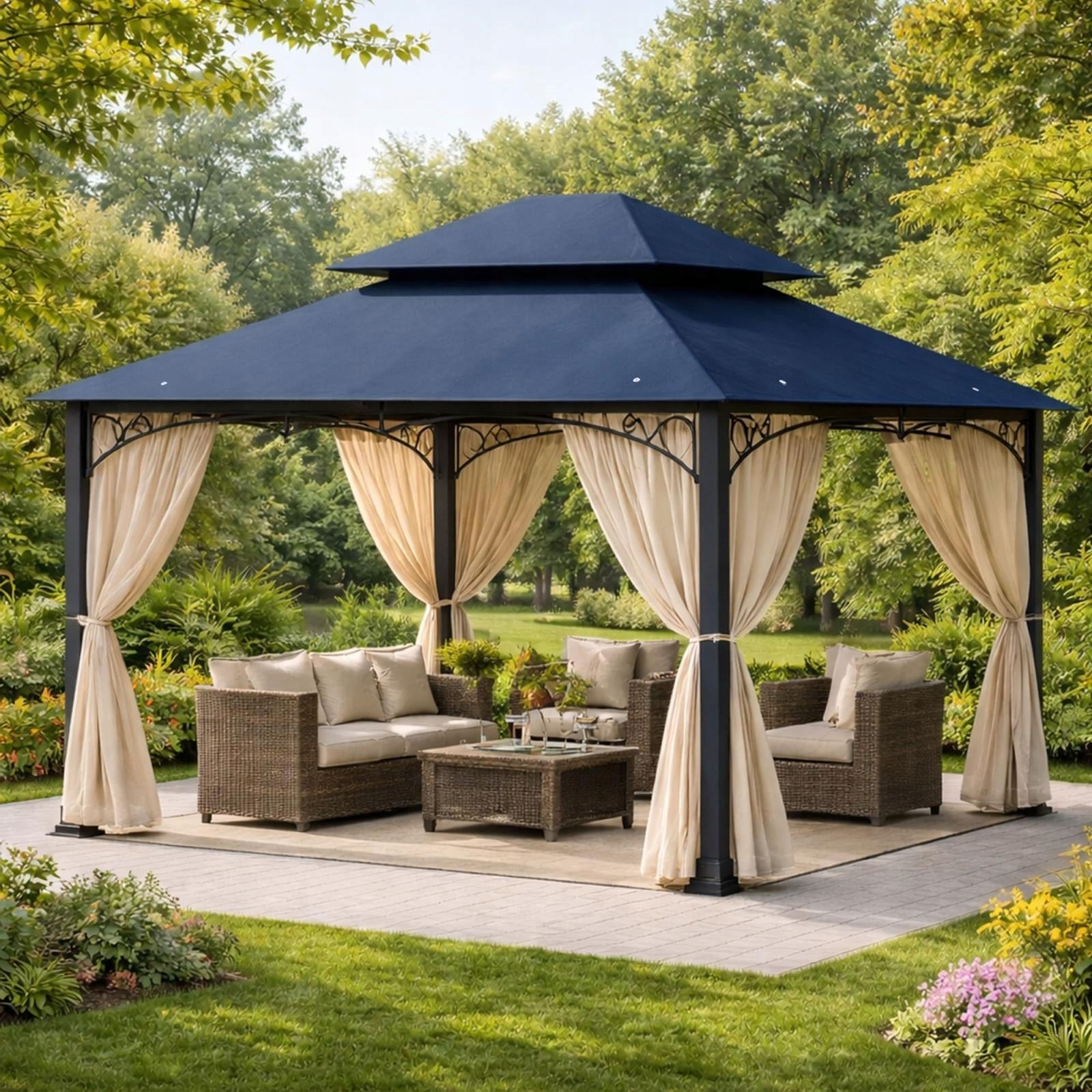 Roof Cover Garden Pavilion 3x4 M7 Garnet JYSK - model 3x4 Manufacturer no brand