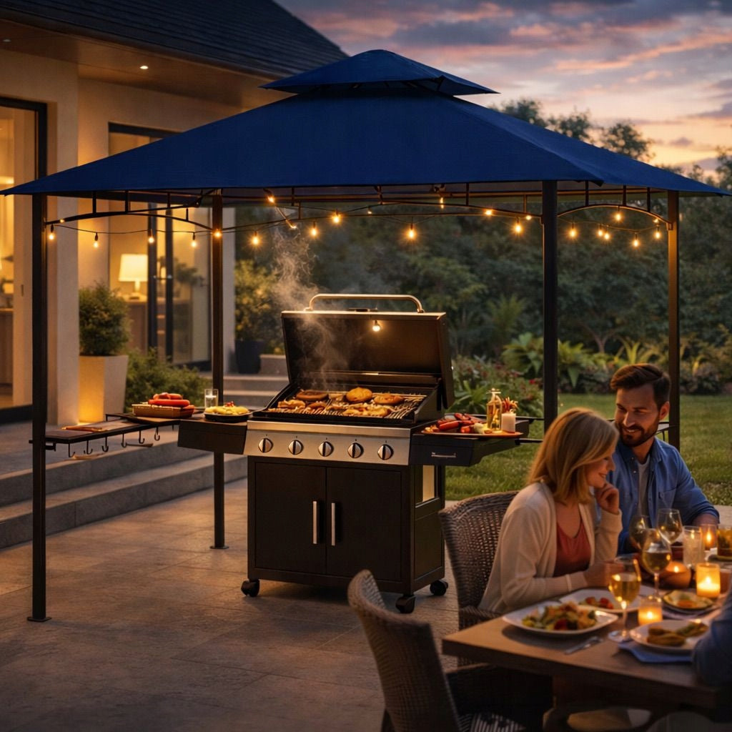 Roof Plating Pavilion Grill 2,4m x 1,5m WaterodpM11 Garnet Length 2.4 m