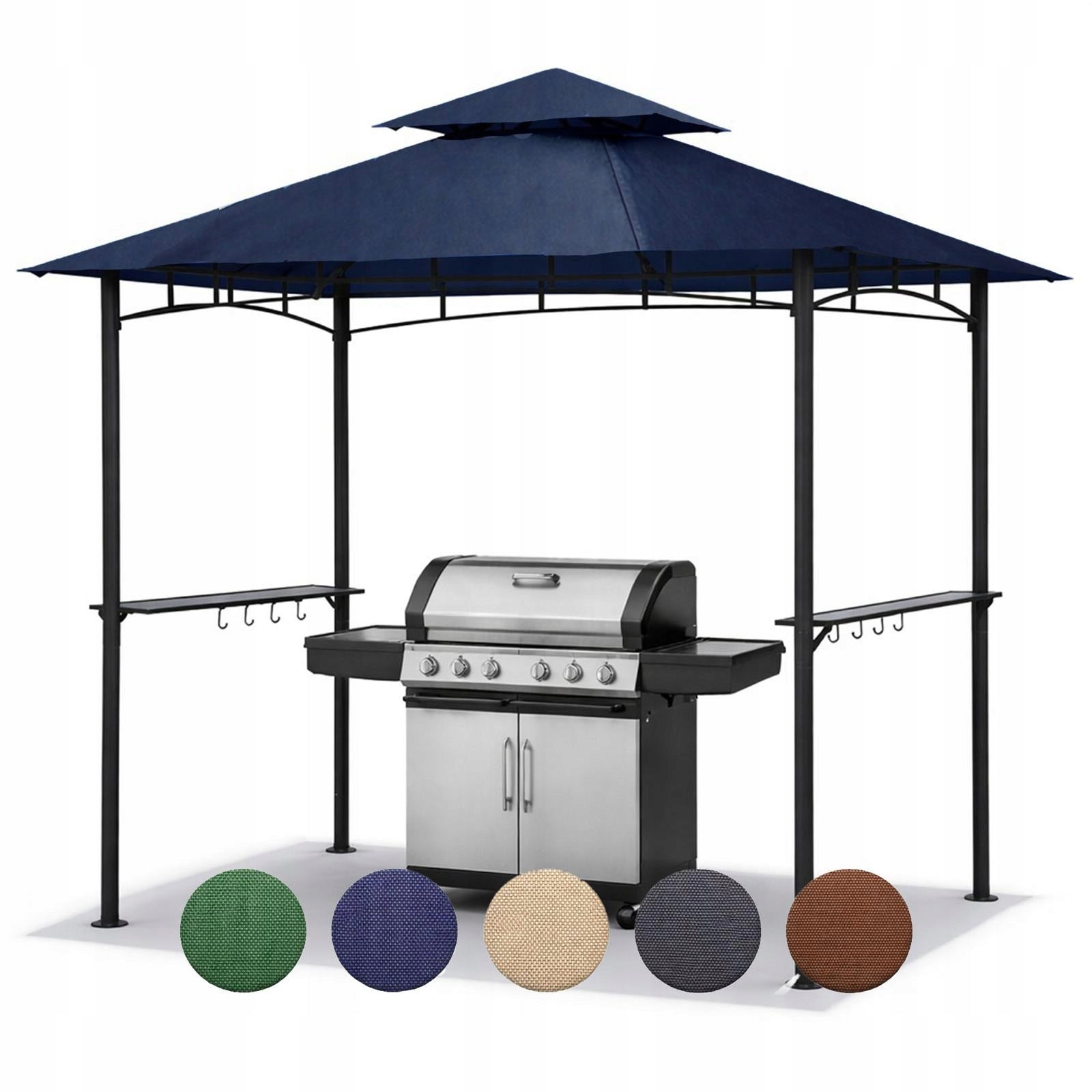 Roof Plating Pavilion Grill 2,4m x 1,5m WaterodpM11 Garnet