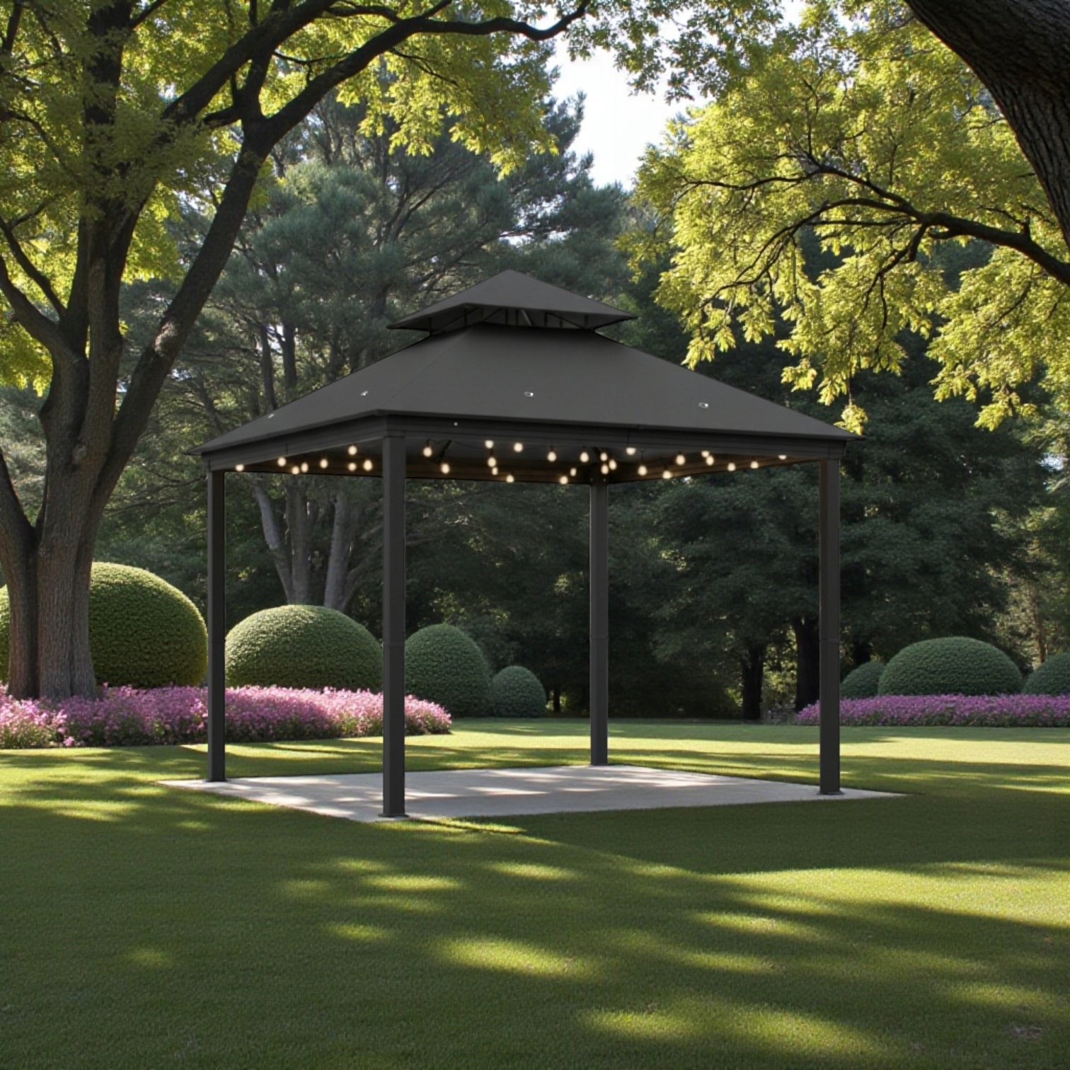 Roof for garden pavilion roof 300 cm x 300 cm 370 gr/m2 ANTHRACITE Manufacturer Steel plast sport