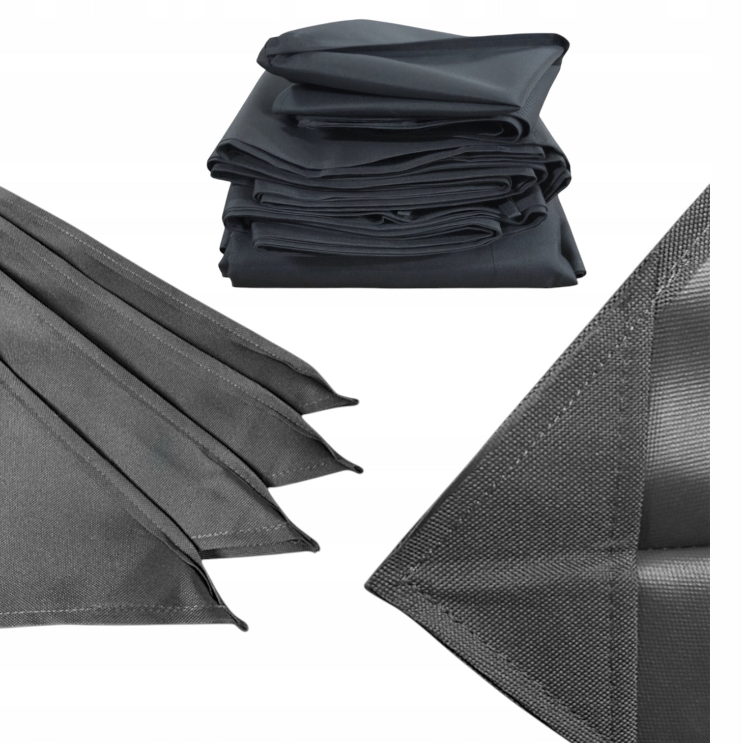 Roof for garden pavilion roof 300 cm x 300 cm 370 gr/m2 ANTHRACITE Type pavilion