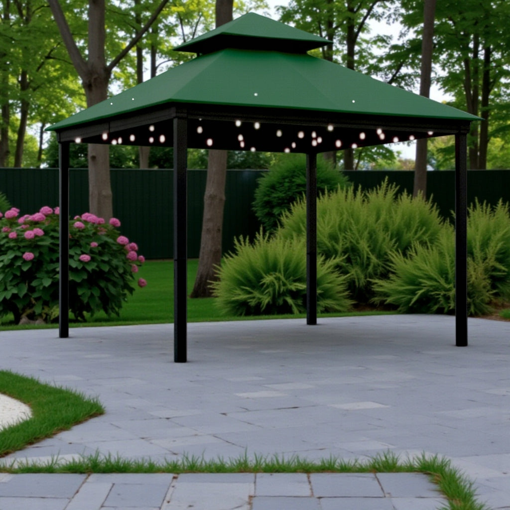 Roof for garden pavilion roof 300 cm x 300 cm 370 gr/m2 green Manufacturer Steel plast sport