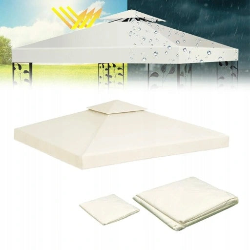 Roof for garden pavilion roof 300 cm x 300 cm waterproof BEIGE