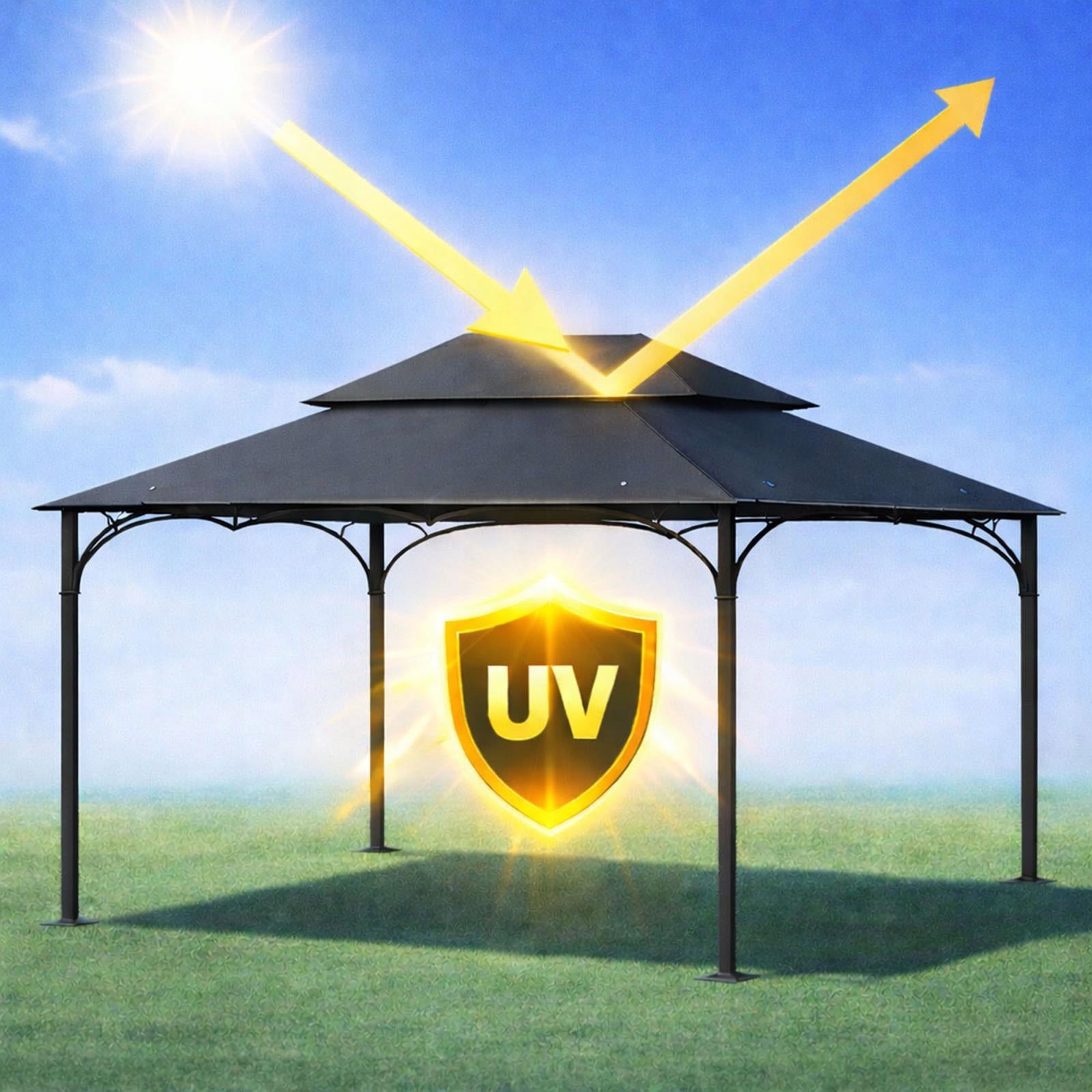 Roof plating Garden Pavilion 3x4 M7 Antra JYSK - model 3x4 Width 3 m