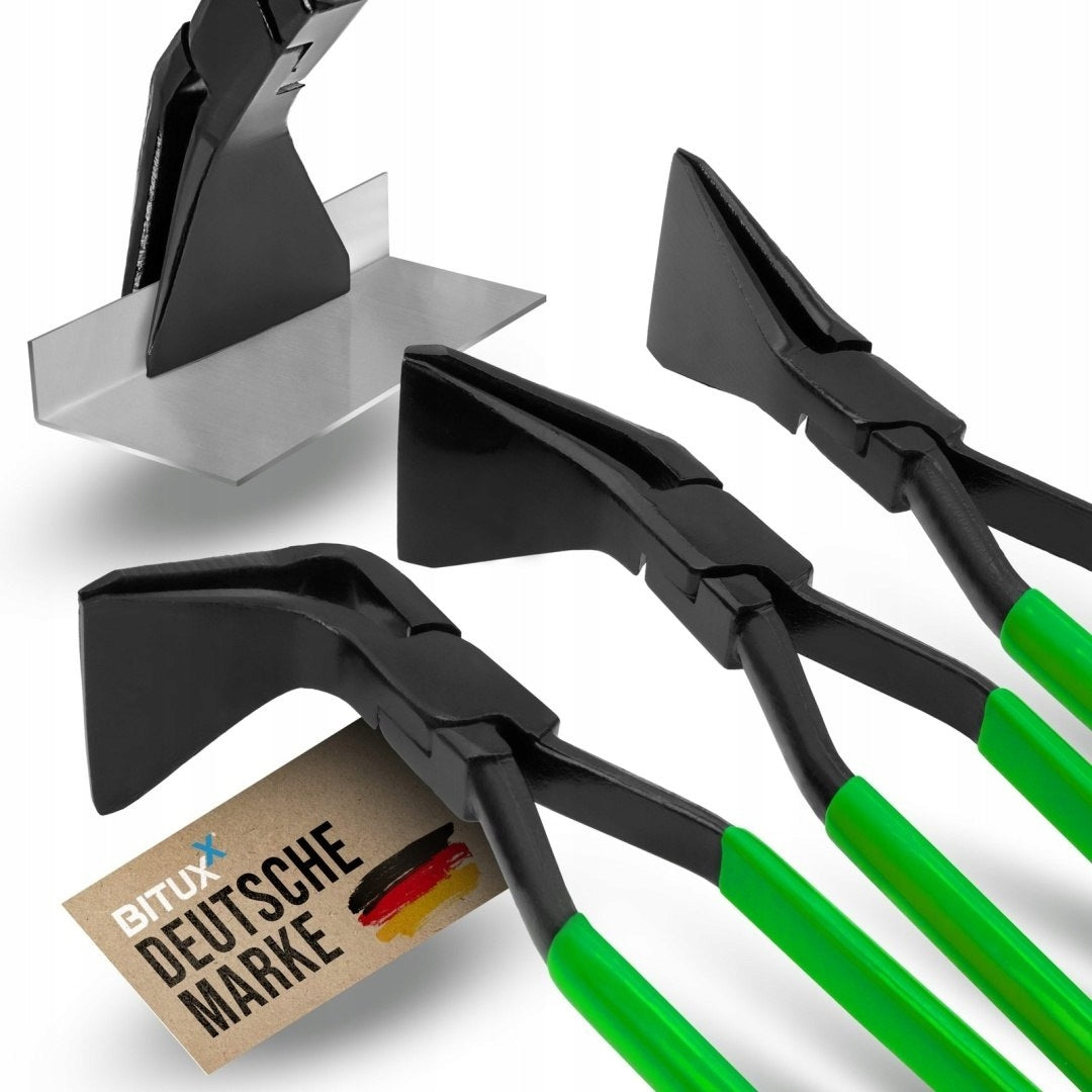 Roofing Ticks Sheet Metal Pliers/Sheet Bending Clamps 3pcs Green Packaging status original