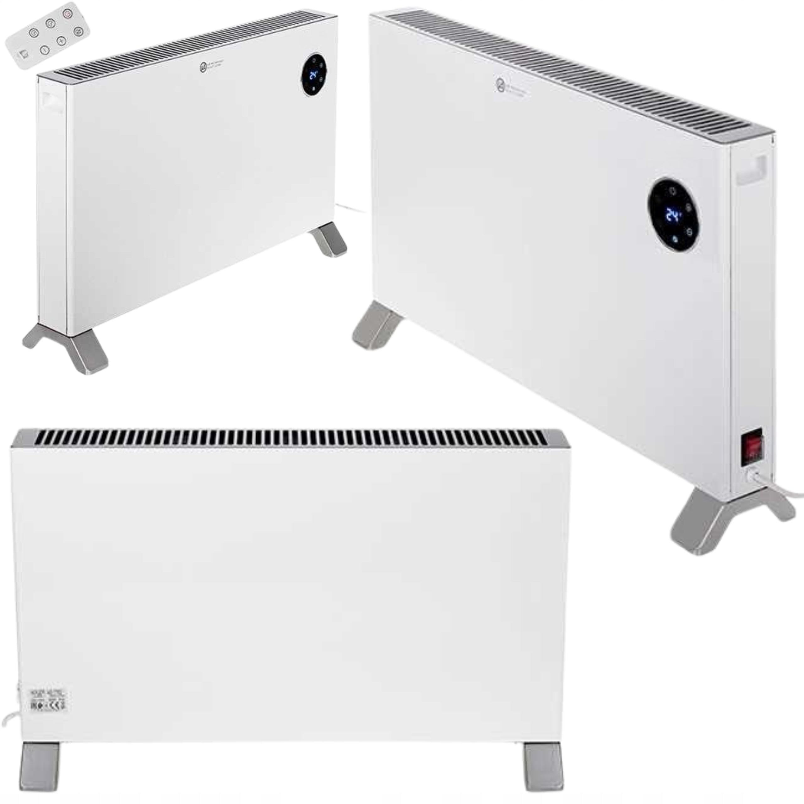 Room Convector Heater with Remote Control Timer IPX20 Temperature Sensor