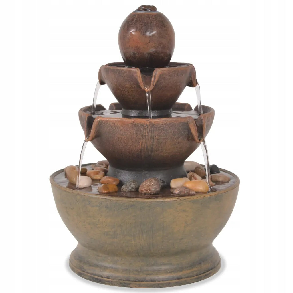 Room Fountain with Pump, Polyester Resin