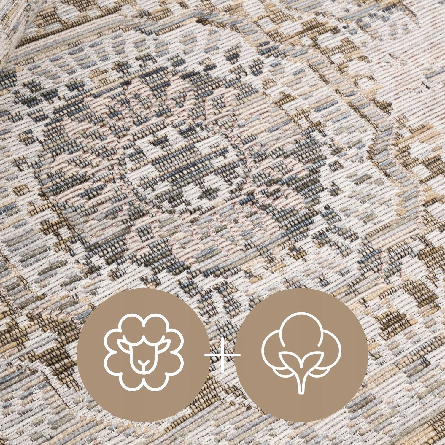 Room Wool Carpet 120x180cm Natural Classic Warm Durable Premium Length 180 cm