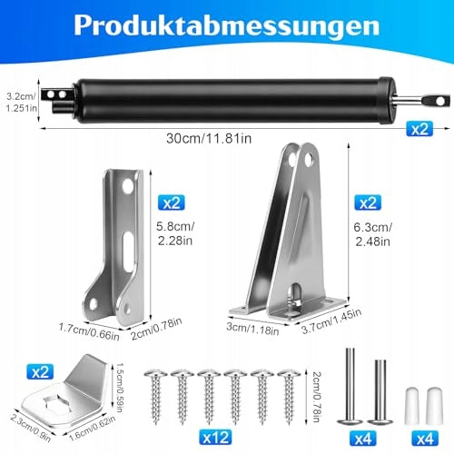 Room door closer automatic 2 pcs black Manufacturer code B0FWD92BJV