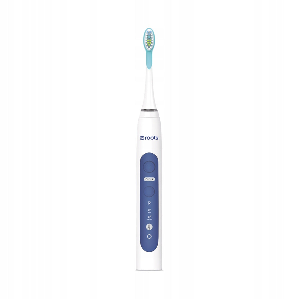 Roots Sonic Toothbrush, White 42000rpm, Timer, 2 Tips. IP67.