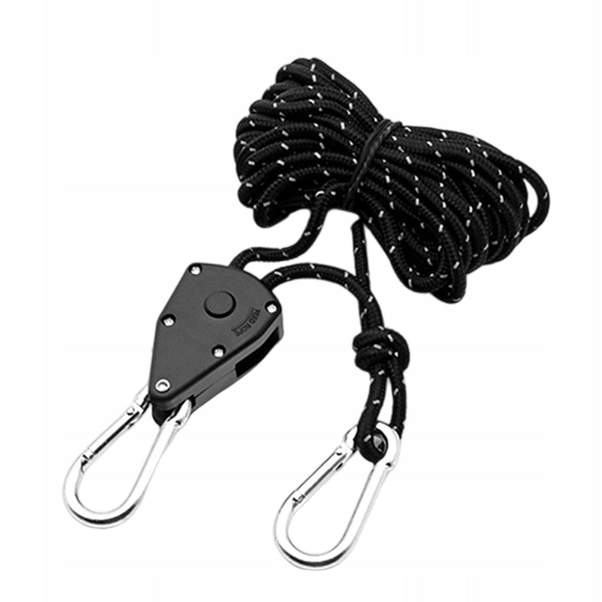 Rope Hanger Adjustable Lightweight Reflective guyline Tent Hanger Black Packaging status original