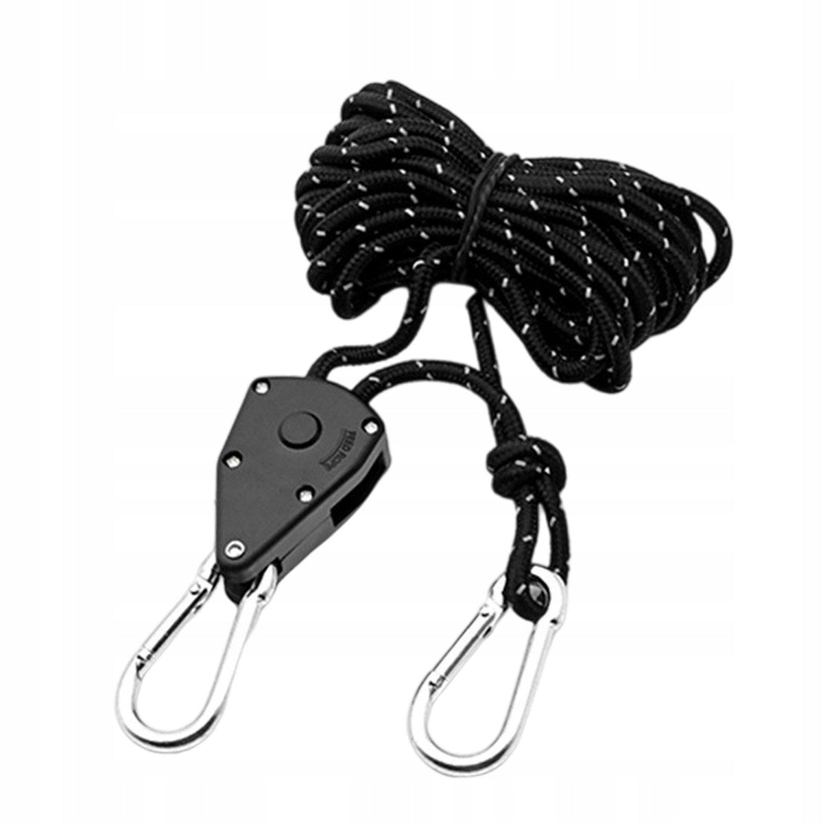 Rope Hanger Adjustable Lightweight Reflective guyline Tent Hanger Black