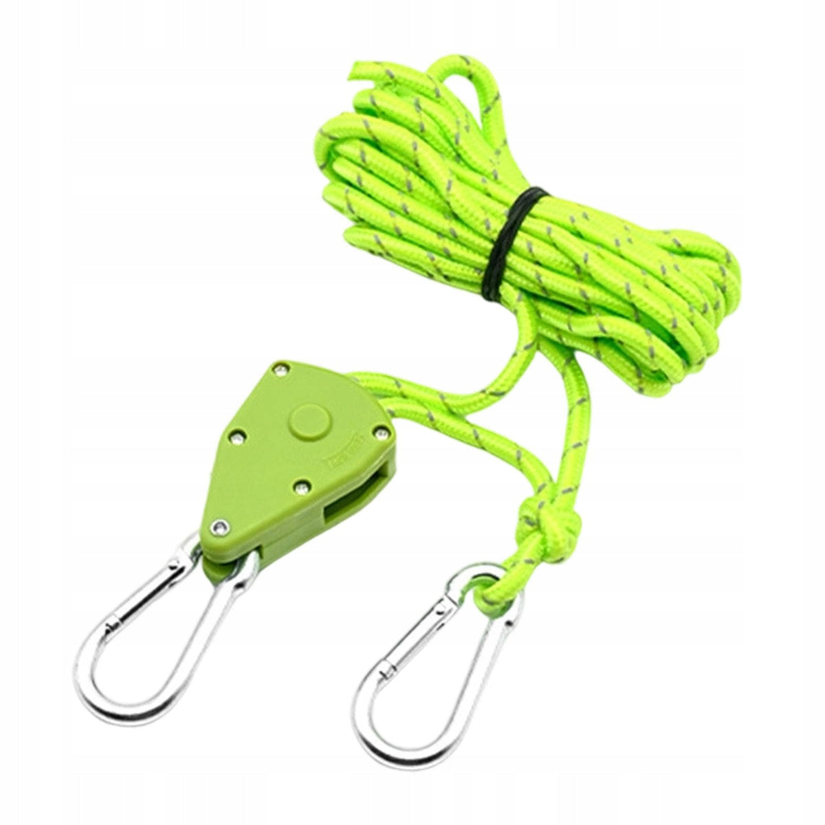 Rope Hanger Adjustable Lightweight Reflective guyline Tent Hanger Green