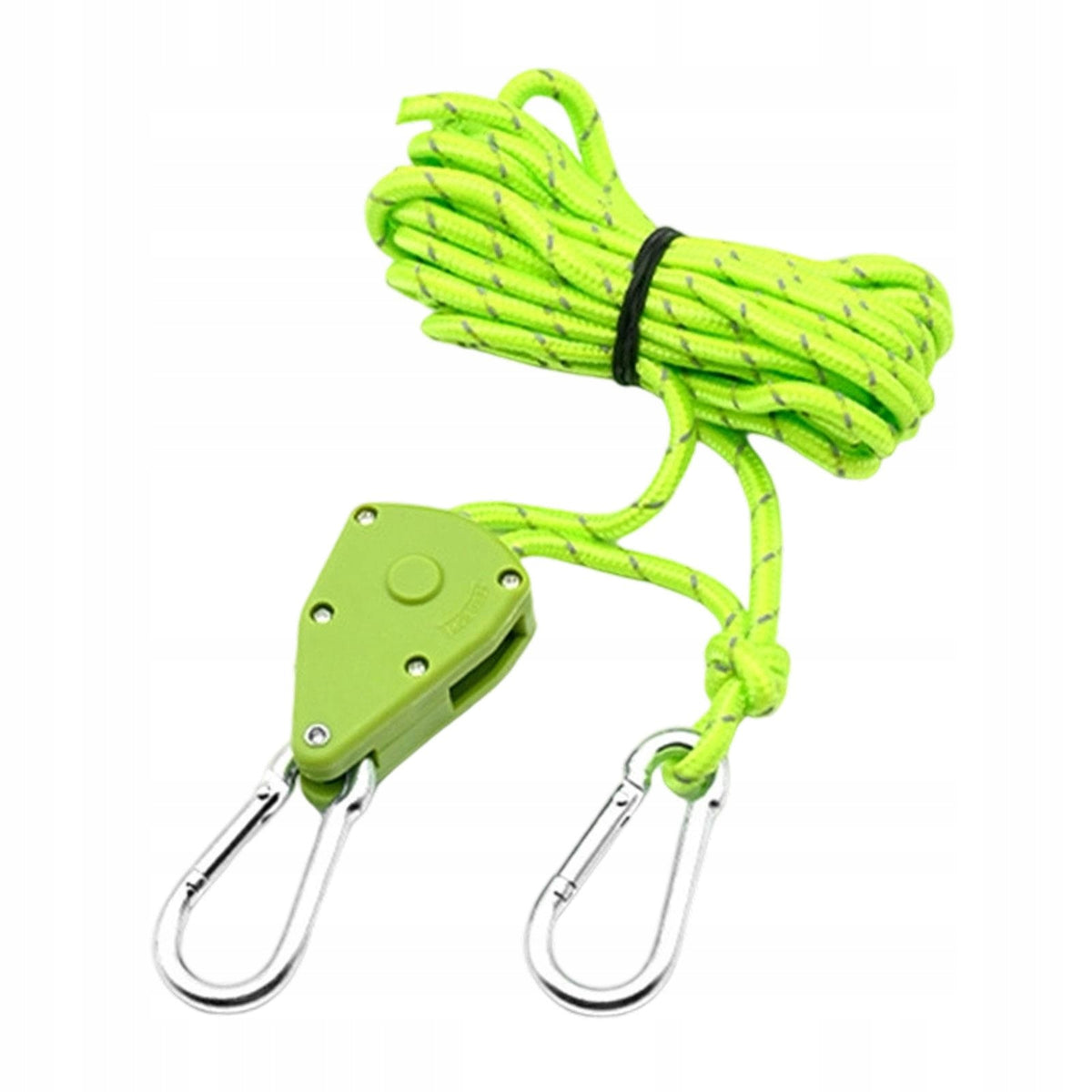 Rope Hanger Paracord Rope Adjustable Windproof Tent Rope Ratchet Green Packaging status original