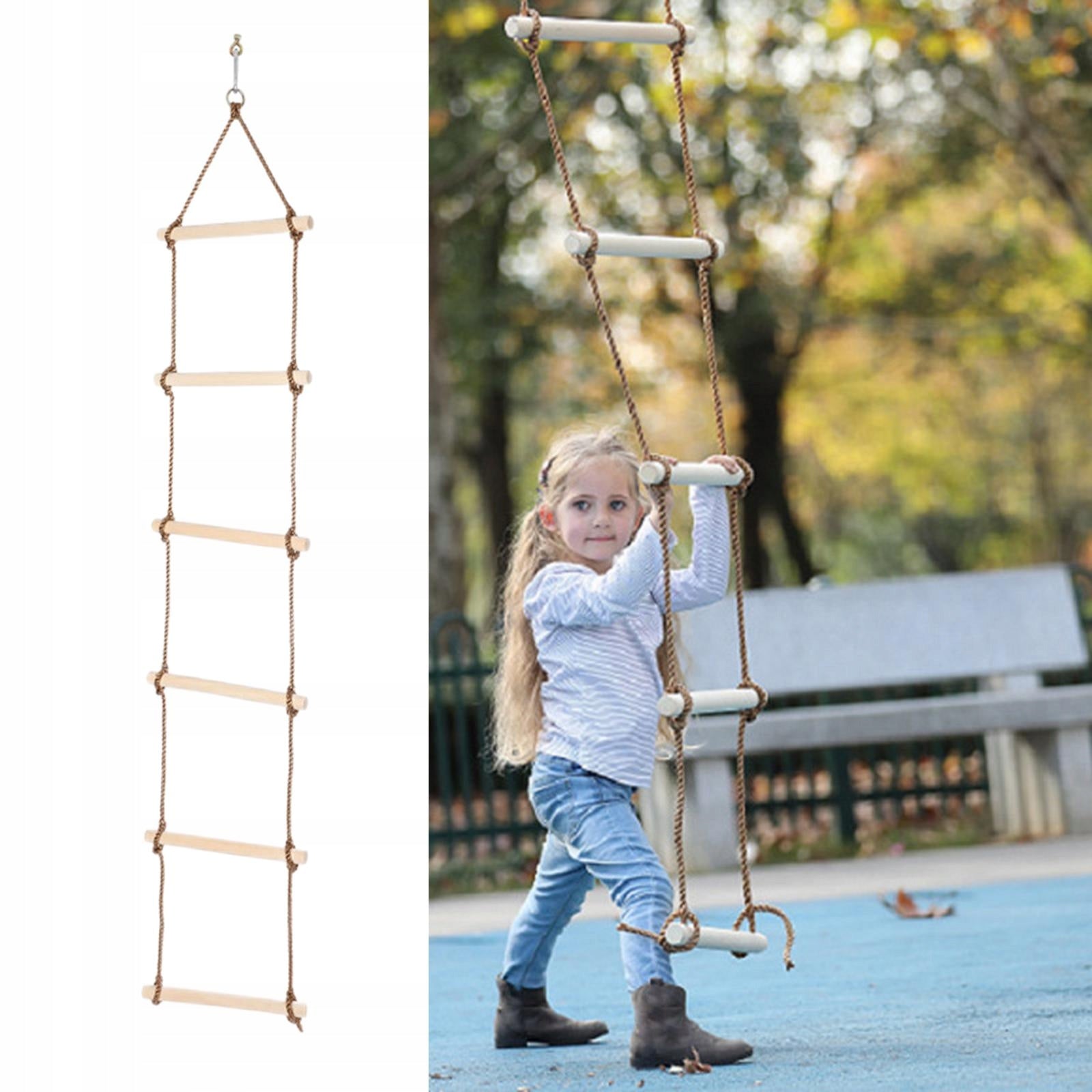 Rope Ladder Accs Swivel Tools Rotary Connector Climbing Game Toys Wooden Manufacturer code 10666035962
