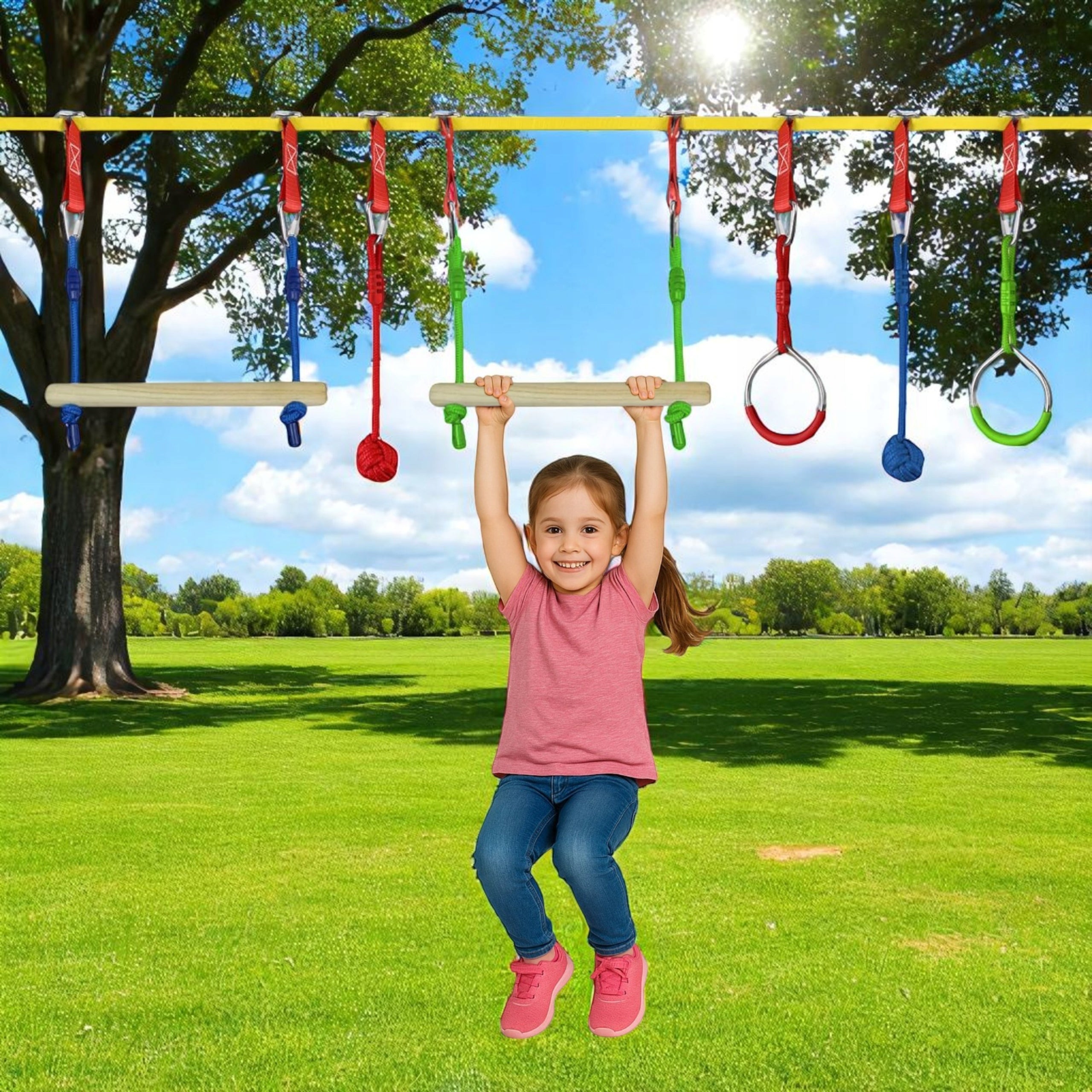 Rope Park Portable Obstacle Course Monkey Grove 15m Gift for Children 26 Pcs EAN (GTIN) 5905951131030
