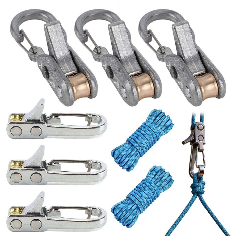 Rope With Roller Tensioner Premium Rope Slide Bold Easy Pull