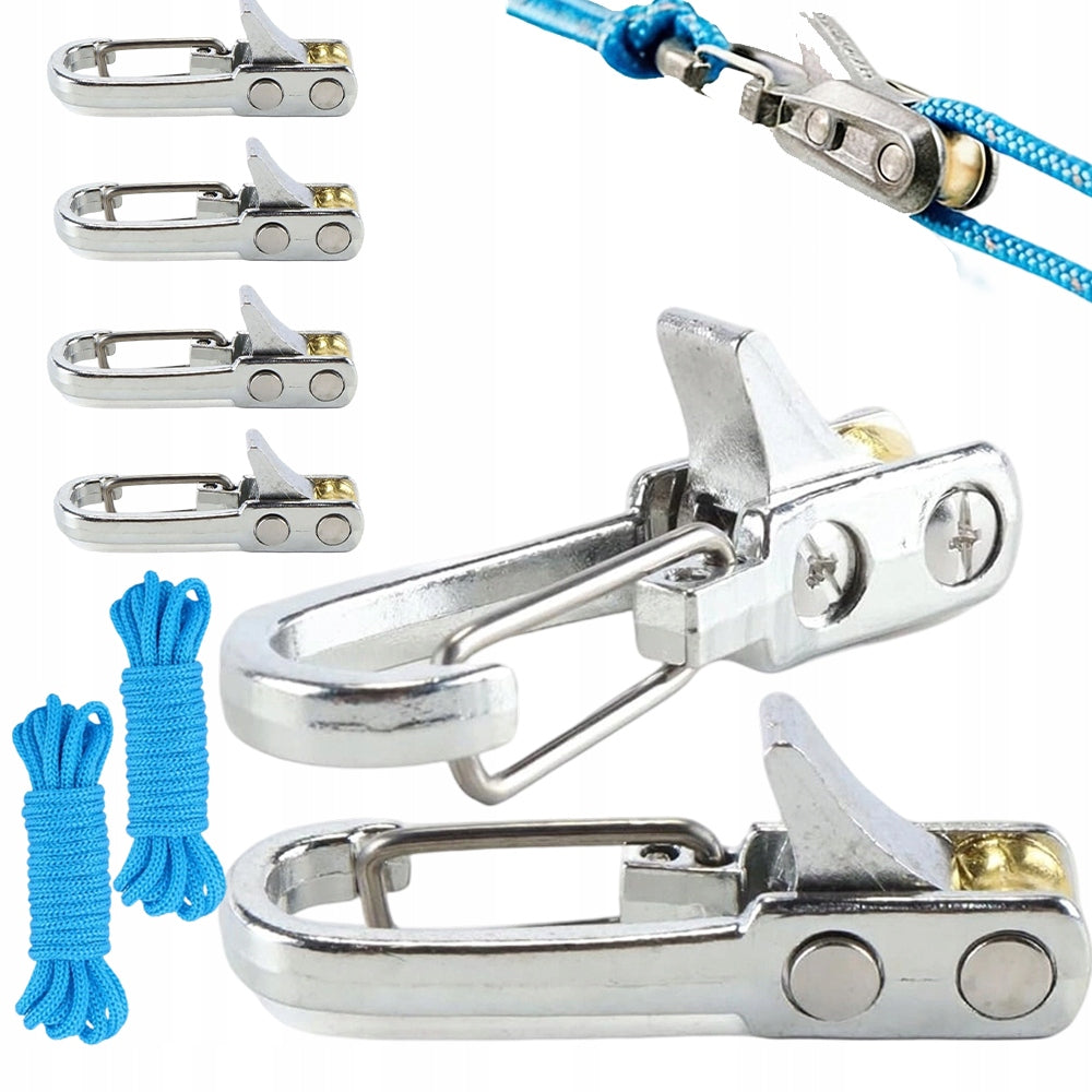 Rope With Roller Tensioner Rope Slide Adjustable Premium Solid For Boat