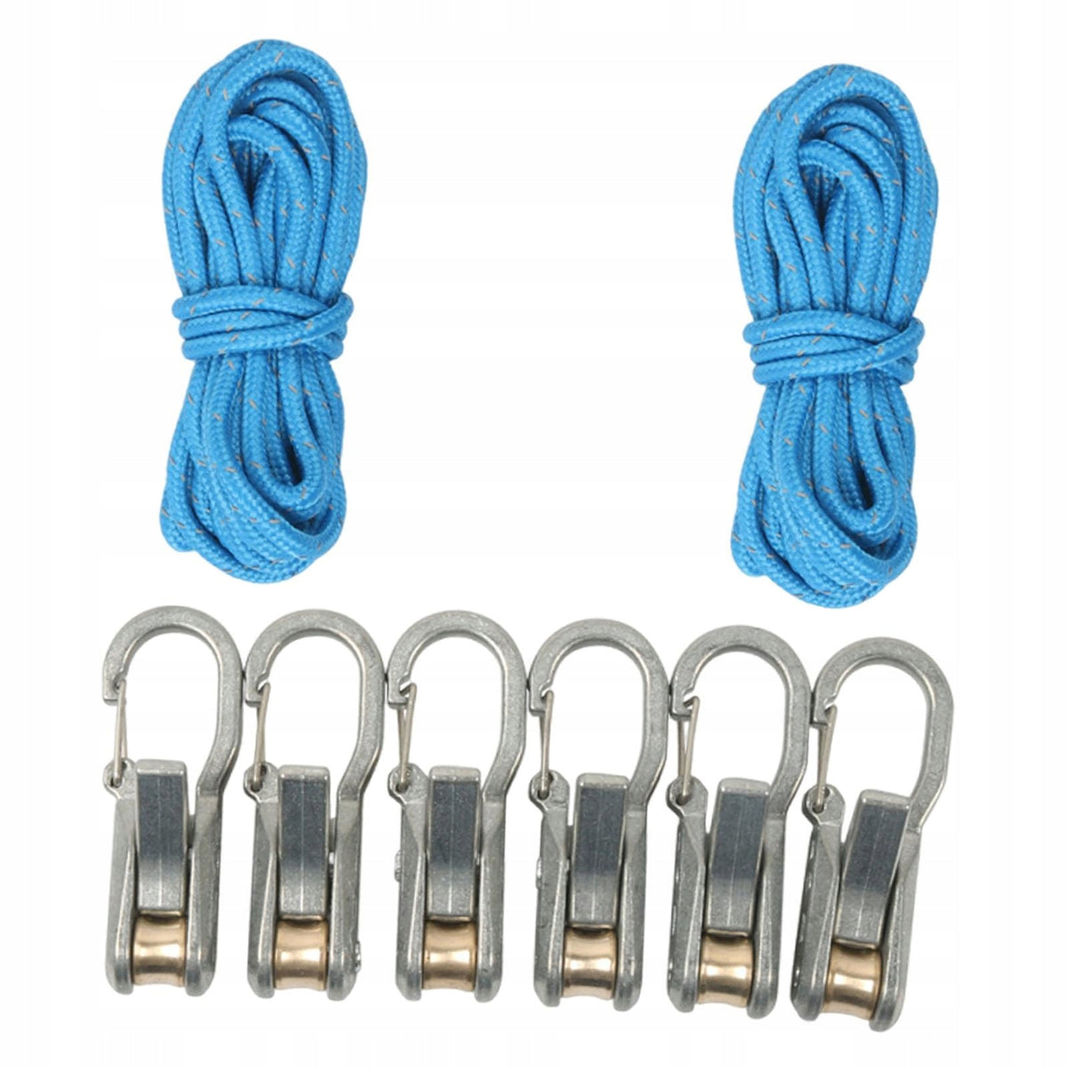 Rope with Roller Tensioner Easy Pull Release Premium Easy 2 Ropes 6 Hooks