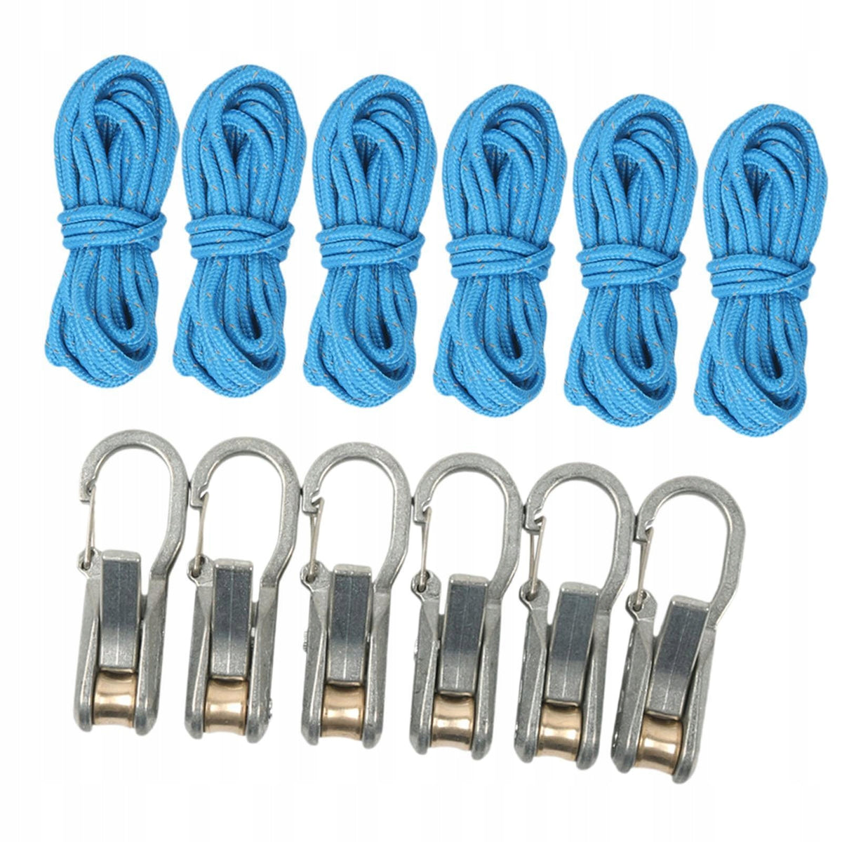 Rope with Roller Tensioner Versatile Paracord Adjuster for 6 Ropes 6 Hooks Packaging status original