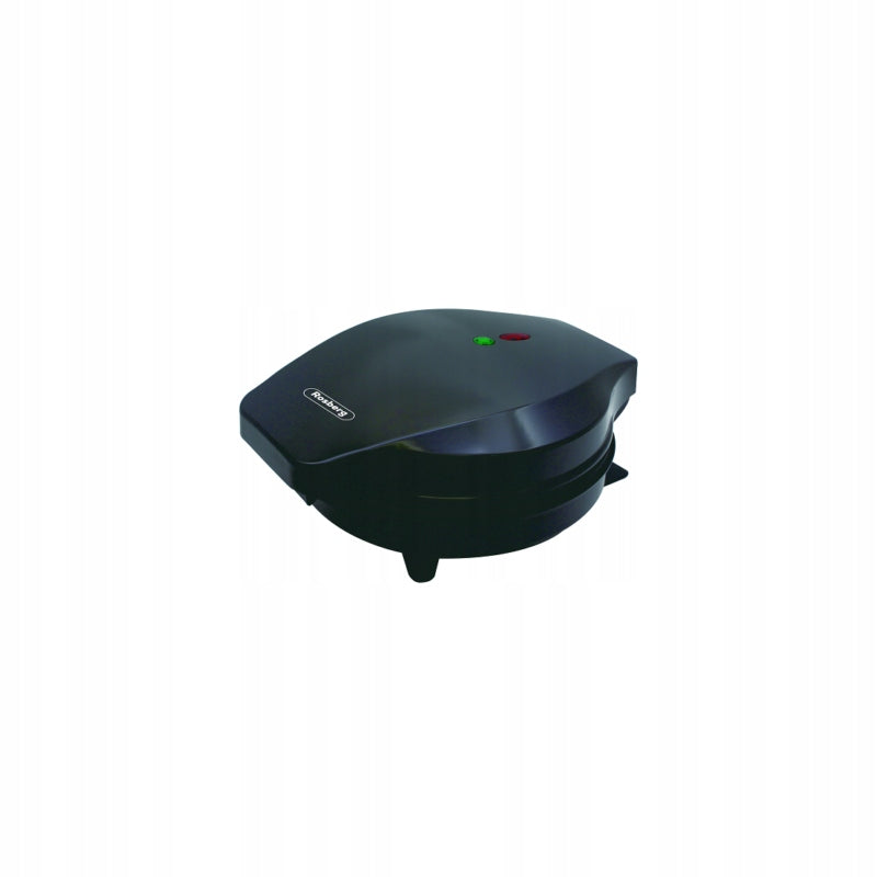 Rosberg R51442GB, 1200 W, 5 szív alakú szelet, Fekete, Gofrisütő