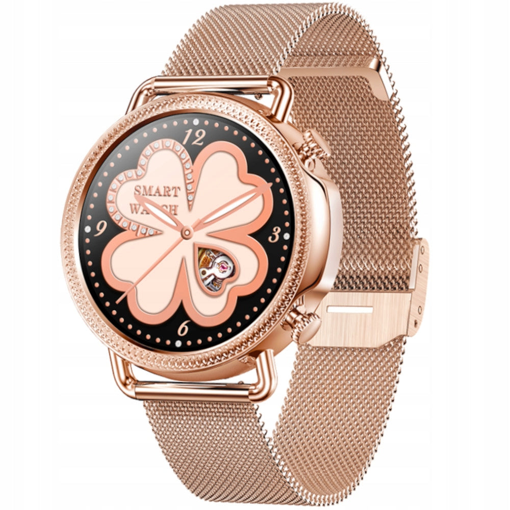 Rose Gold Women's Smartwatch Rubicon RNBE74 SMARBN090 Brand Rubicon