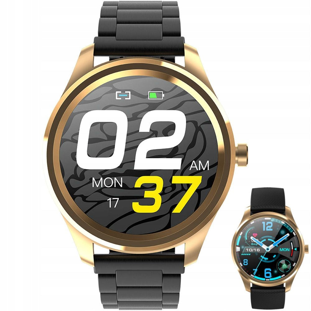 Rose gold smartwatch G.Rossi + black strap Batteries included yes