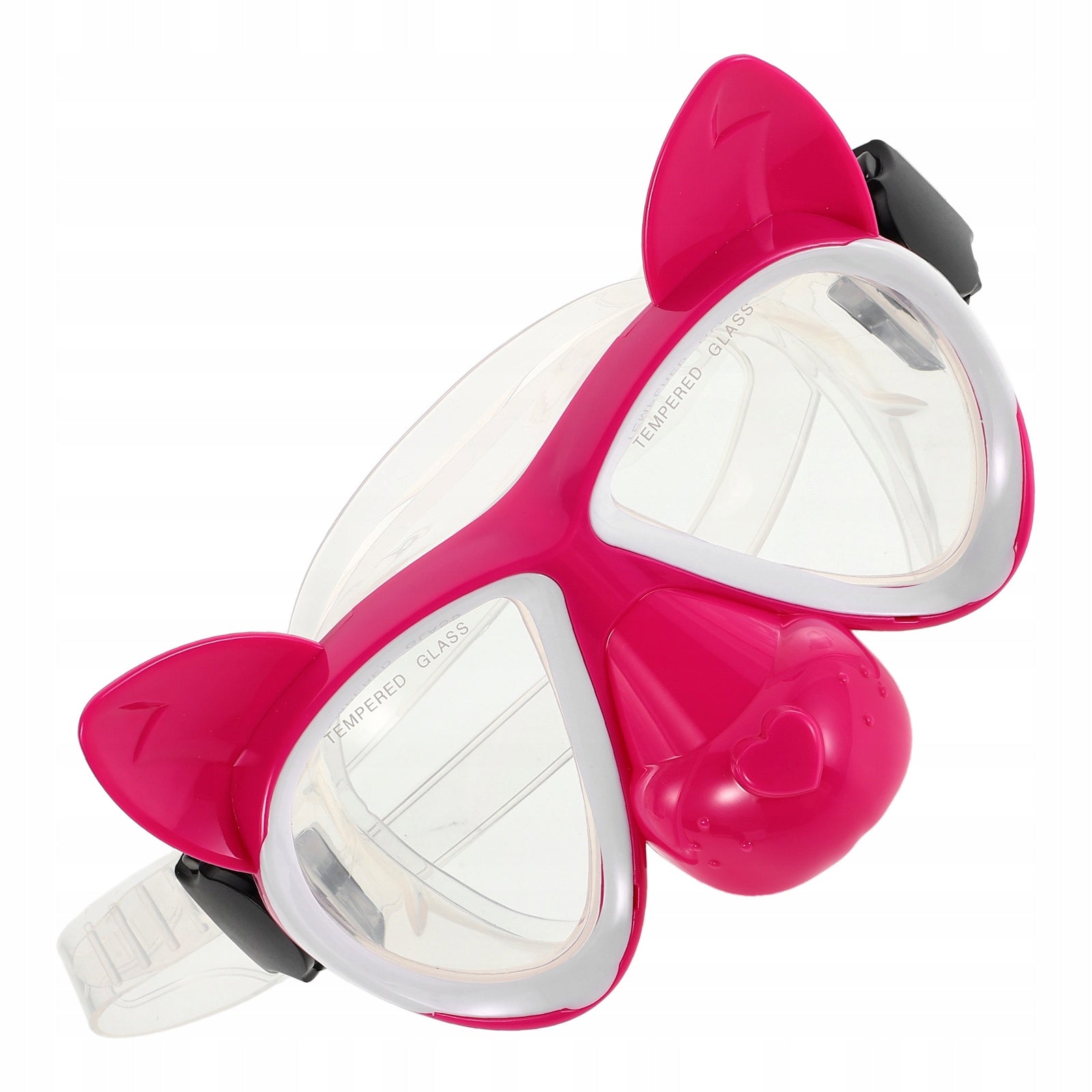 Rosy Kids Swim Goggles with Nose Covers Cartoon Dive Mask Silicone Seal Color pink