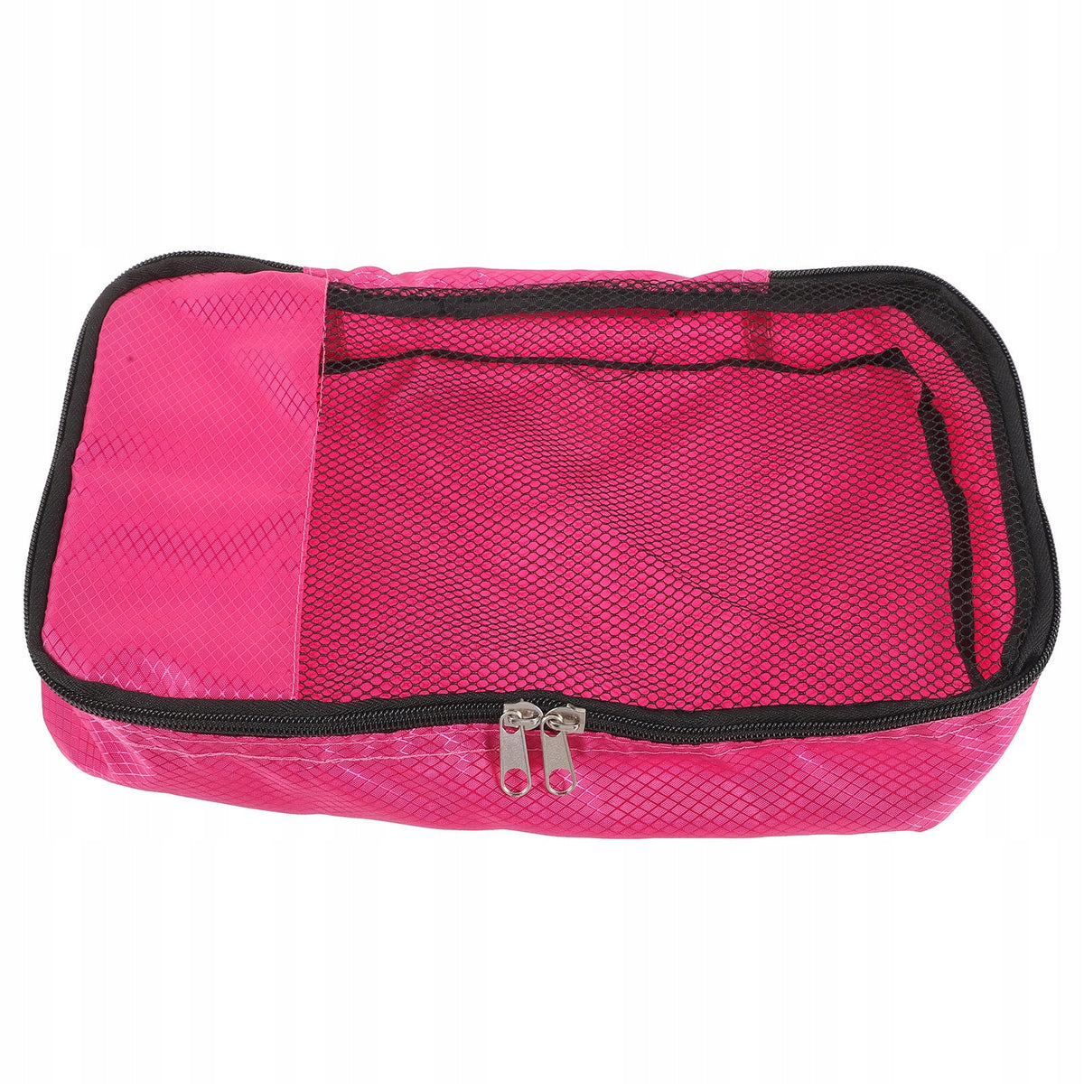 Rosy Travel Packing Cubes Lightweight Fabric Suitcase Organizer Bags Color pink