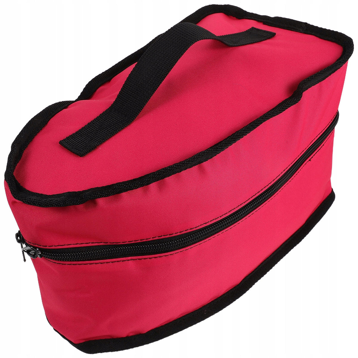 Rosy Triangle Iron Storage Bag with Handle and Zipper for Travel
