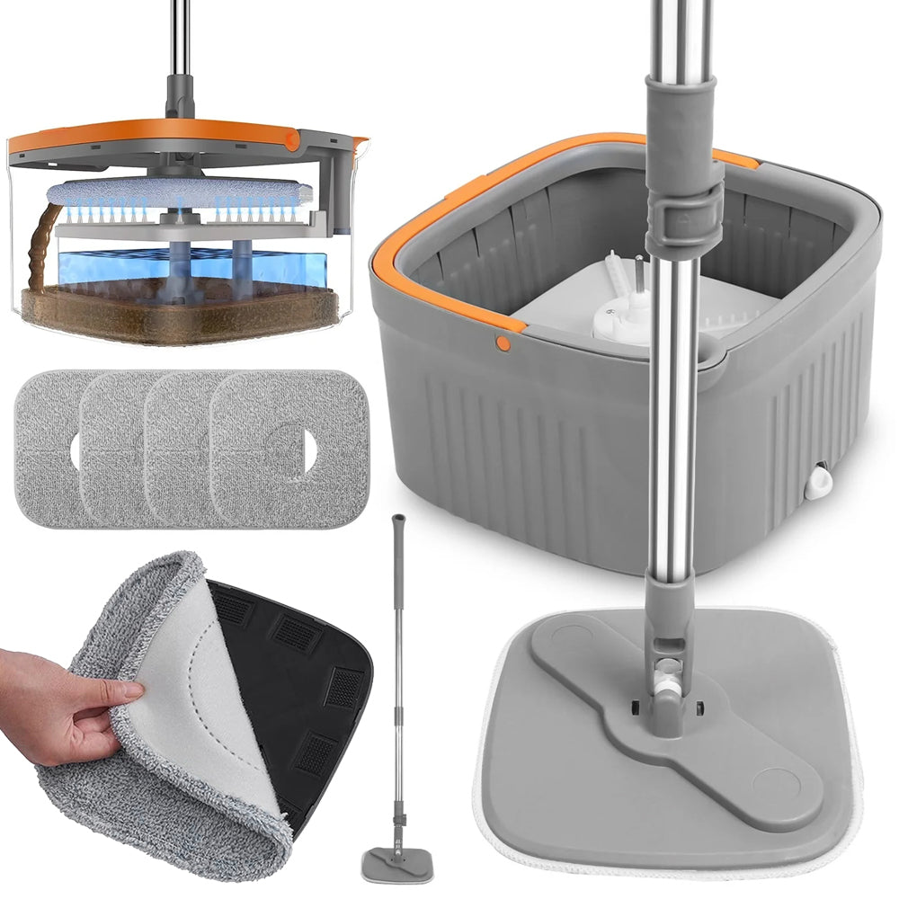 Rotary MOP 360 SPIN TURBO 2in1 OVERLAYS + MICROFIBER OVERLAYS