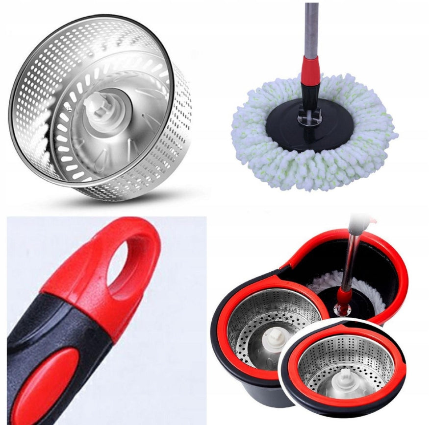 Rotary Mop 360 Spin Turbo Set with 3 Overlays Solid Strong + FREEBIE Brand no brand