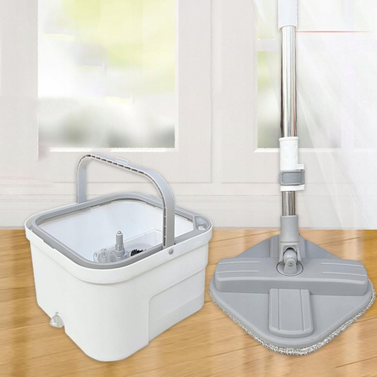 Rotary Mop Bucket for All Floors No Hand Wash 360 Degree Rotating Head Self Brand no brand