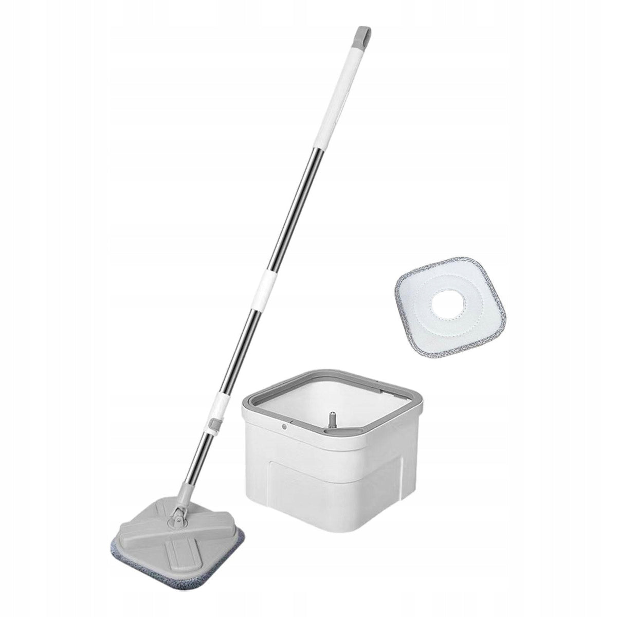 Rotary Mop Bucket for All Floors No Hand Wash 360 Degree Rotating Head Self