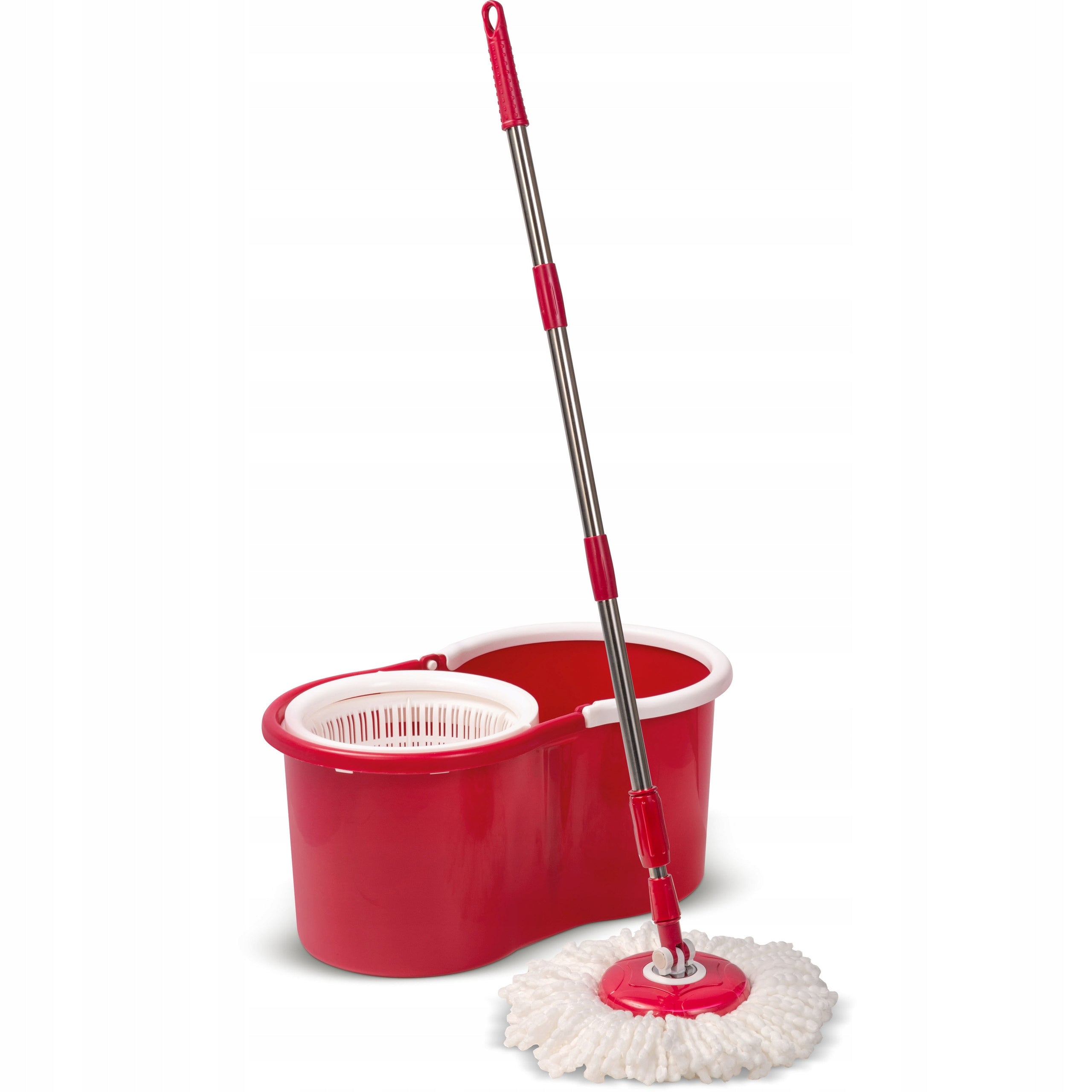 Rotary Mop with Bucket and Overlay 12 Liters Microfiber PVC Tiles SET