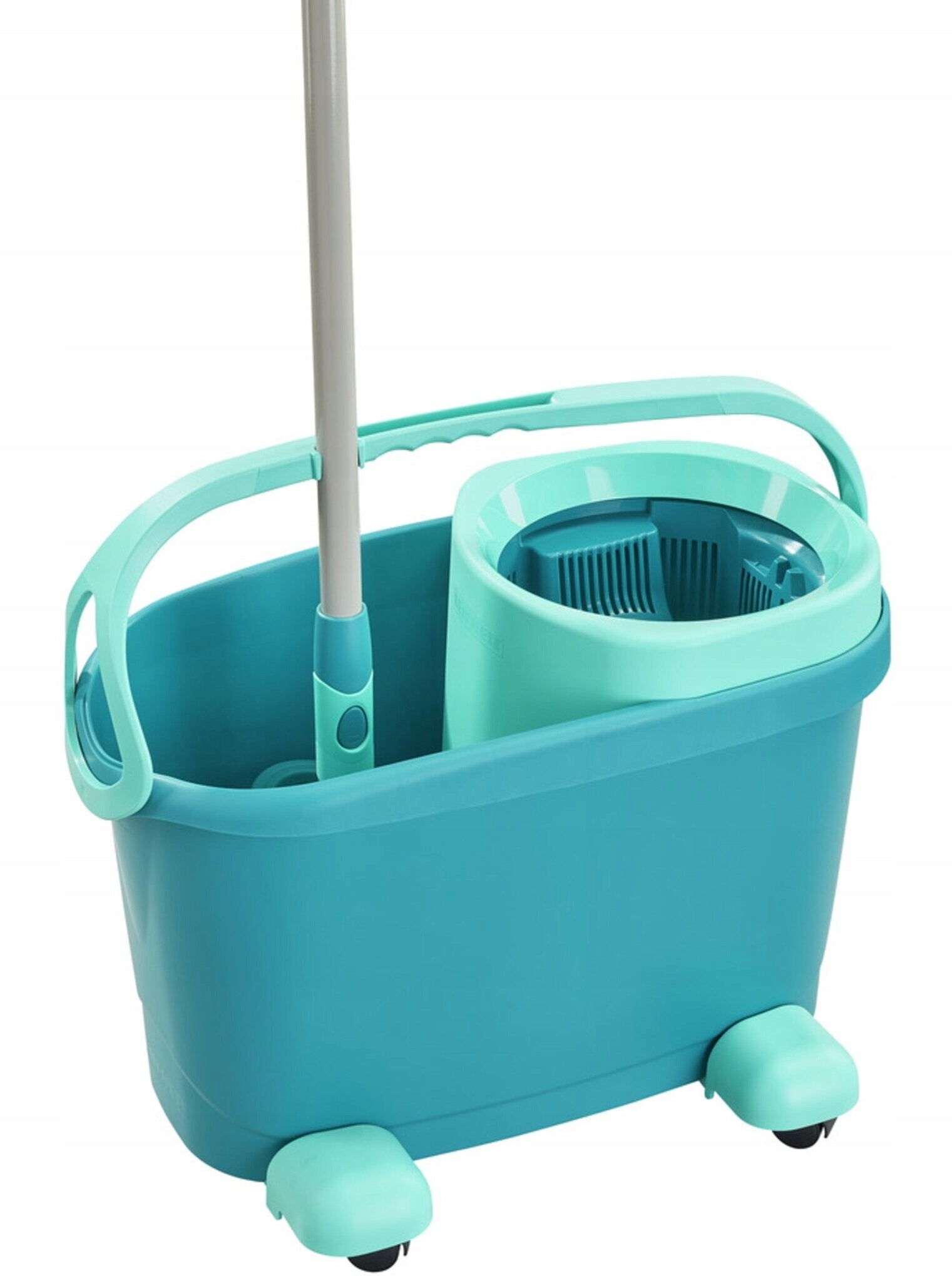 Rotary Mop with Swivel Wheels Flat Squeezed LEIFHEIT Clean Twist M Packaging status original