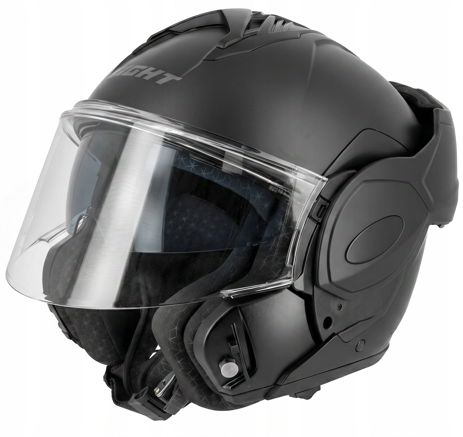Rotary jaw helmet EIGHT FlipTech blend under intercom Black Mat r. L