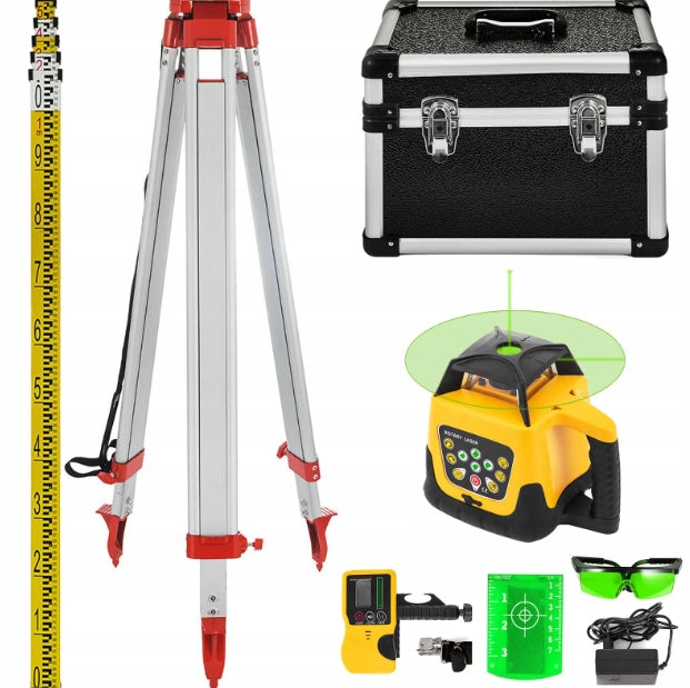 Rotary leveler Vevor range 500 m tripod and patch 2,4 m