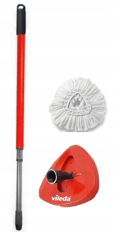 Rotary mop Vileda original complete stick with triangle and insert