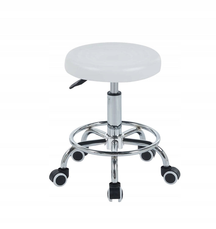 Rotary stool KIVI white on wheels Brand Aropos1
