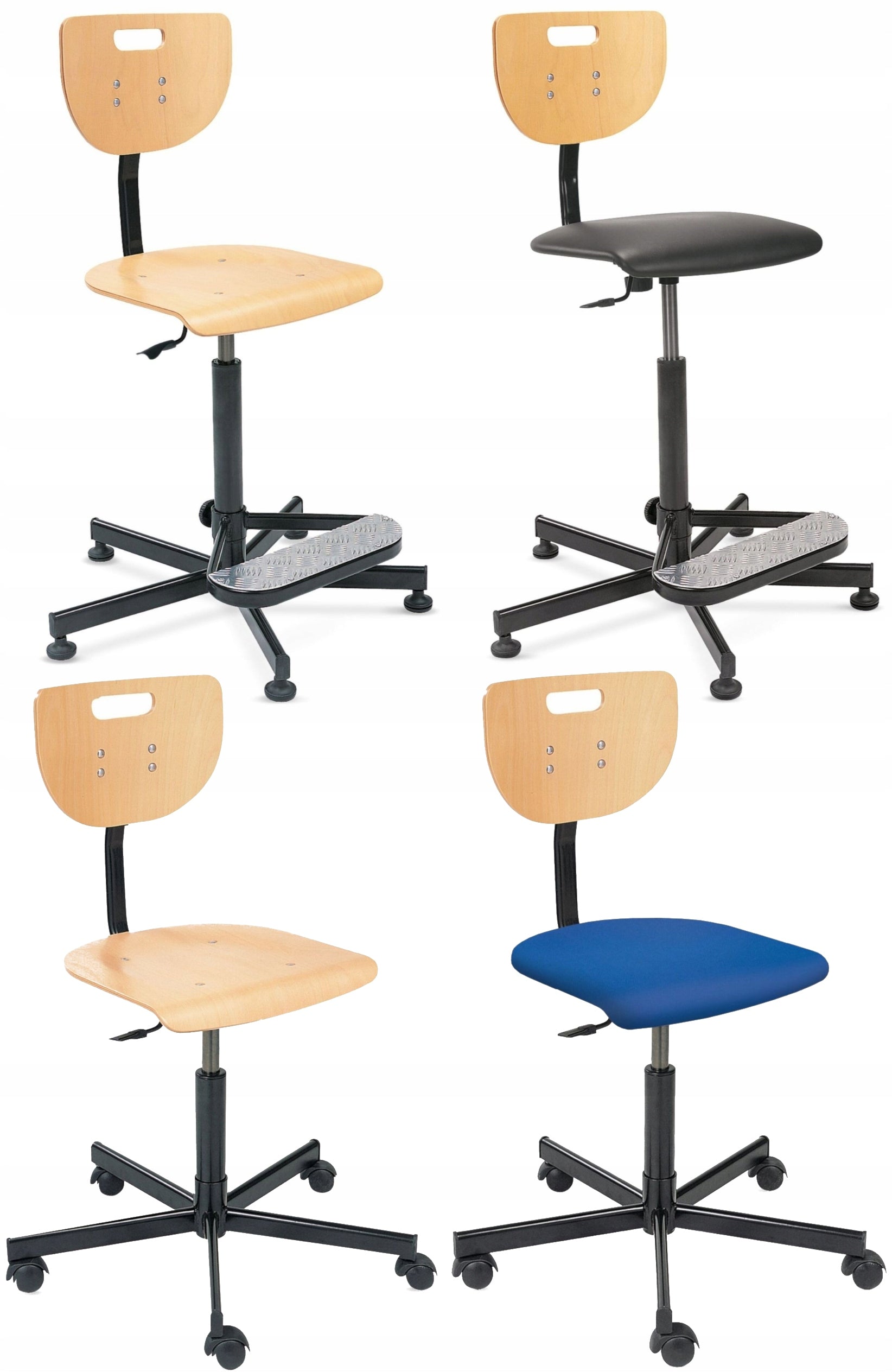 Rotary stool on wheels WEREK ST26 Nowy Styl Packaging status original